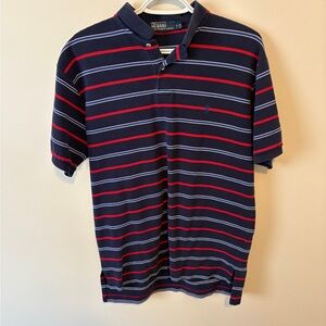 🤩 3 for $20 / Ralph Lauren Men's Navy Polo with Red and White Stripes